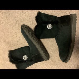 uggs bailey button swarovski size 6